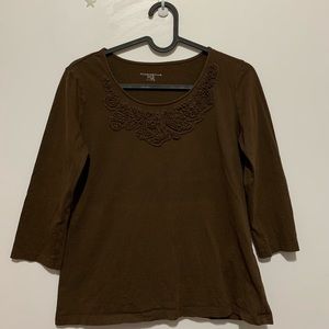 Charter Club women’s 3/4 sleeve t-shirt